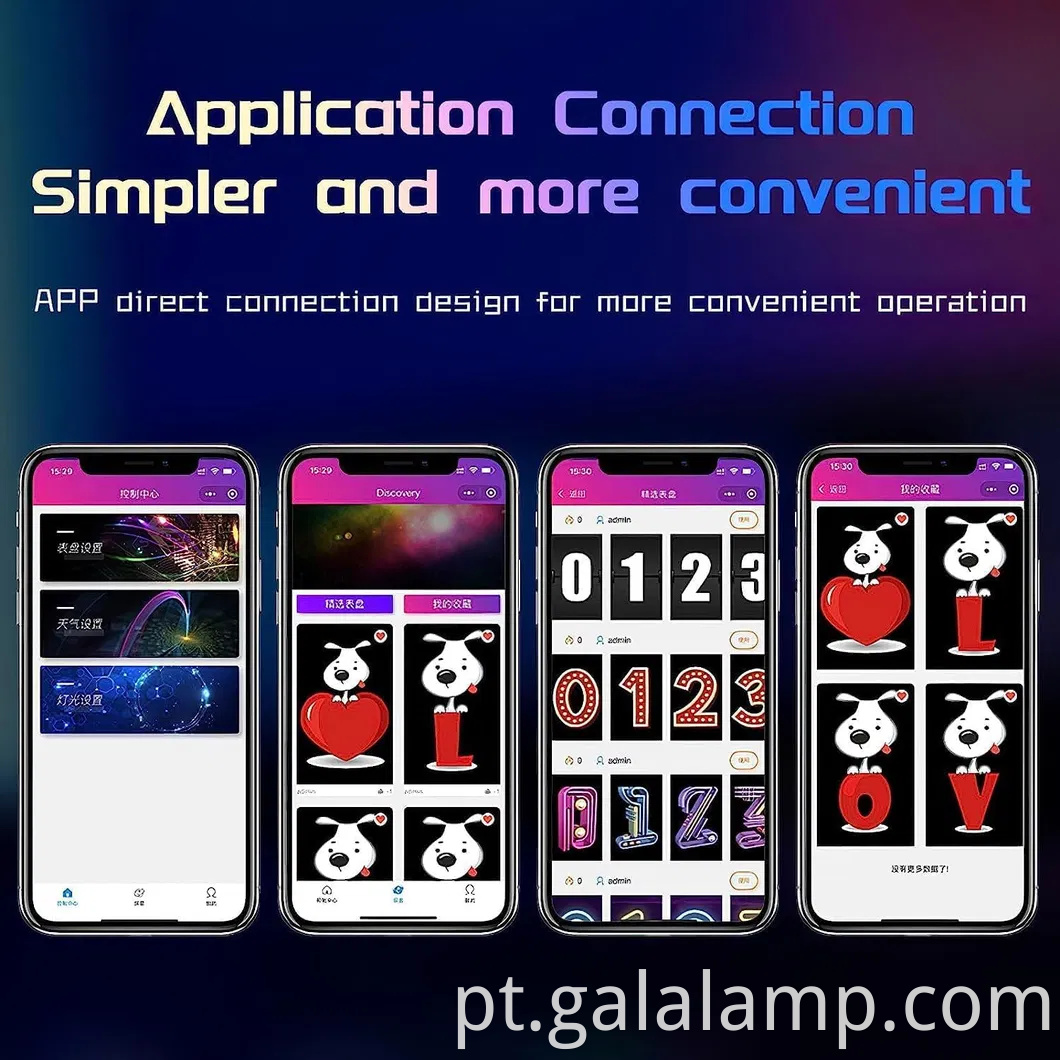 Relógio de tubo brilhante elegante para decoração de casa e escritório